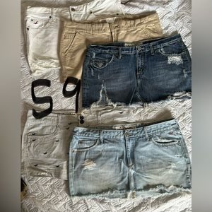 Hollister mini skirt lot